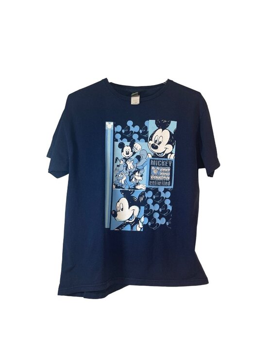 Mickey Unlimited Other - Mickey Unlimited Mens T-Shirt Navy Size Large 100% Cotton Graphic Print Short Sl